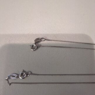 Silver 18 Curb chain