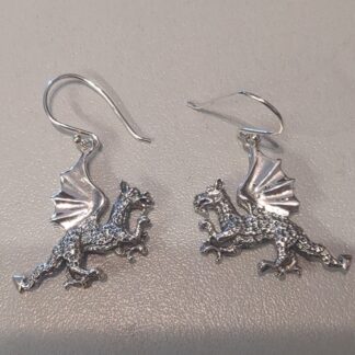 Silver Dragon earrings