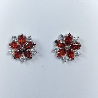 Silver CZ earrings