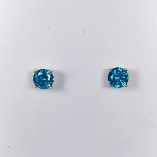 Silver CZ earrings