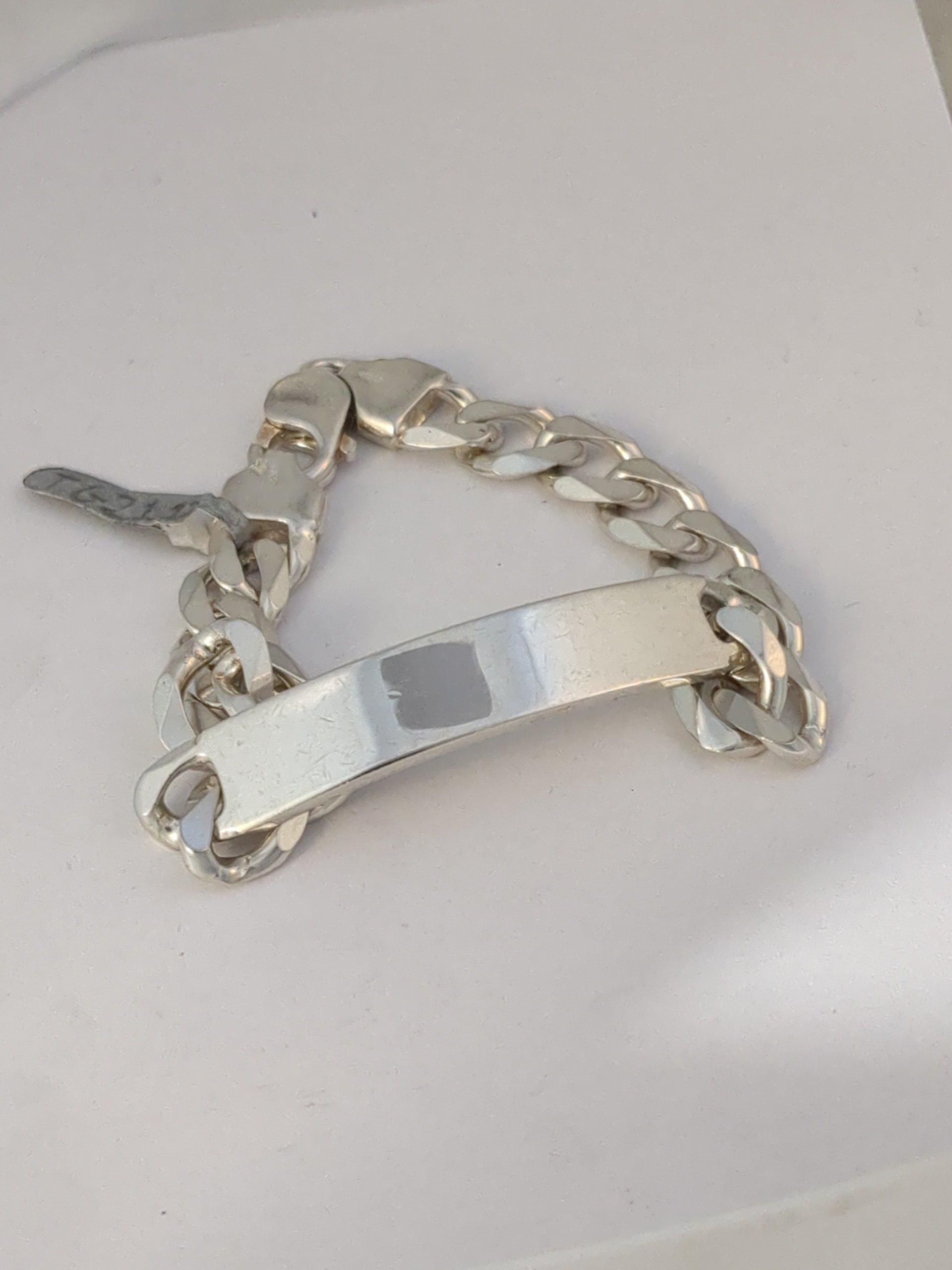 Silver ID bracelet