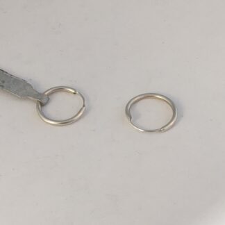 Silver hoop earrings