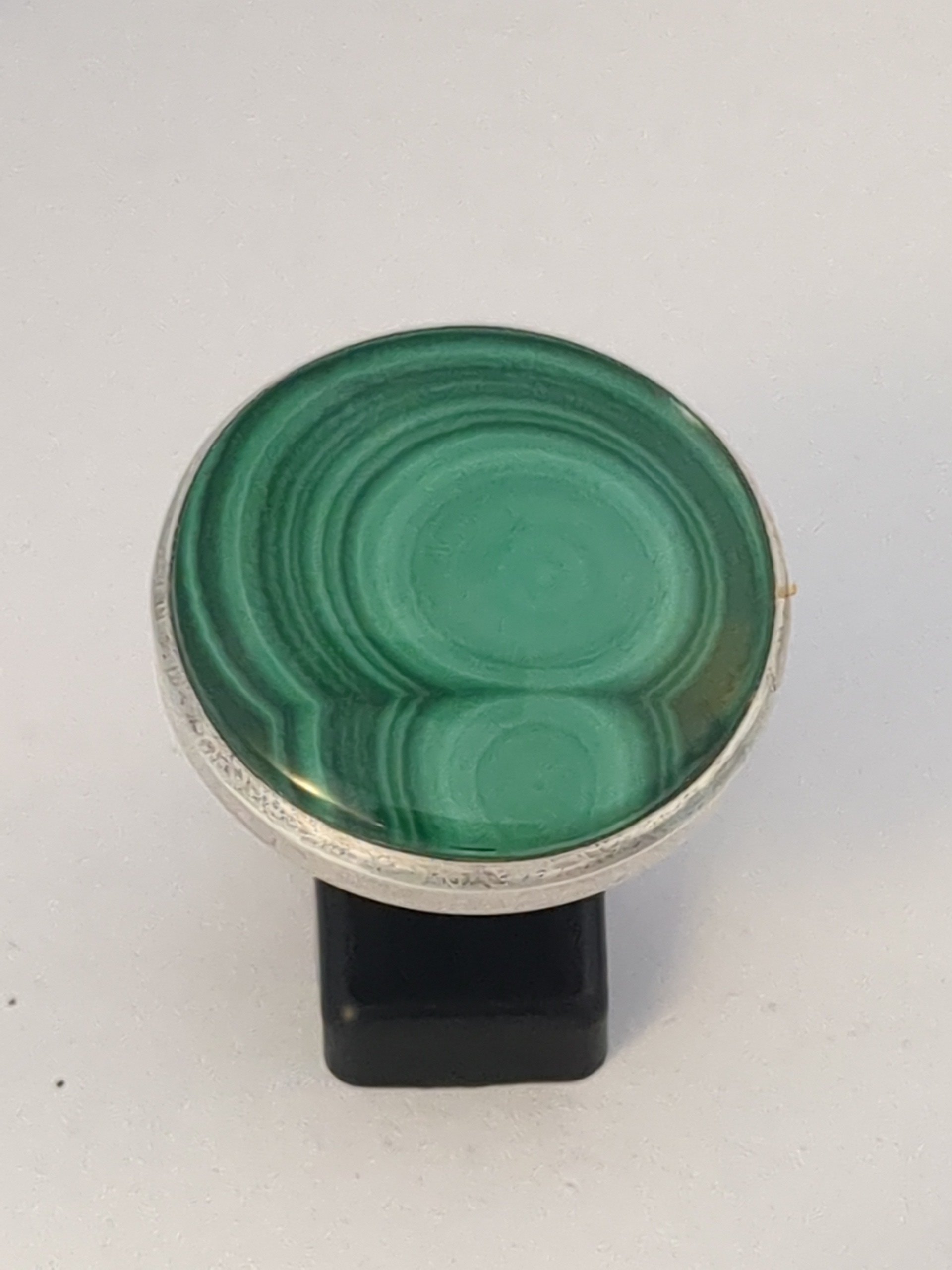 Silver Malachite ring