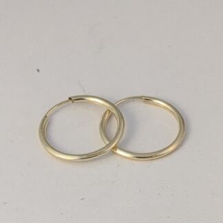 9ct Gold hoop earrings
