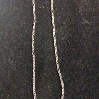 Silver chain, lightweight figaro