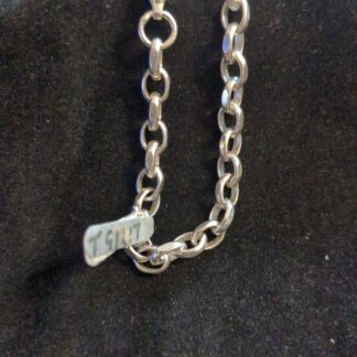 silver faceted belcher chain