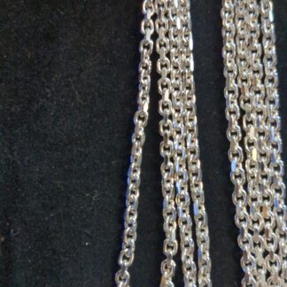 Silver faceted belcher chain