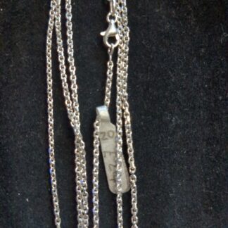silver faceted belcher chain