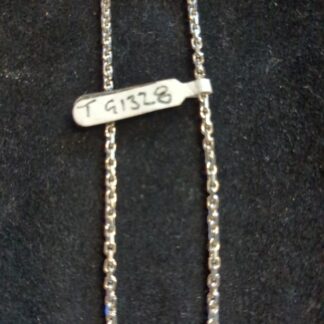 Silver faceted belcher chain