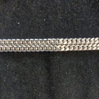 Silver curb chain