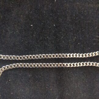 Silver curb chain