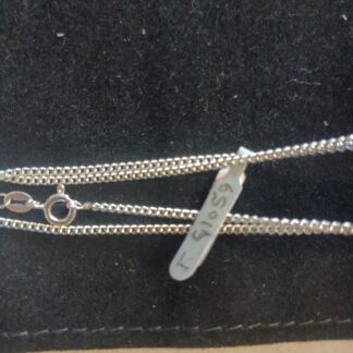 Silver curb chain
