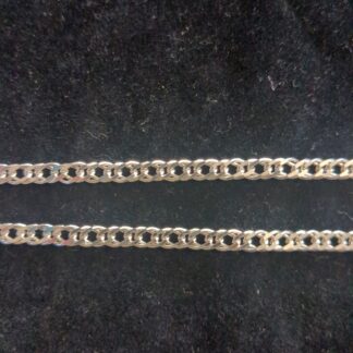 Silver Double Curb chain
