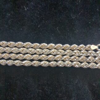 Silver rope chain