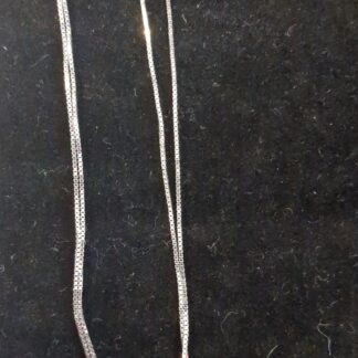 Silver box chain 18"