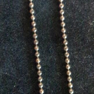 Silver 18 Facet ball chain