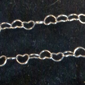 Silver 22 Hearts chain