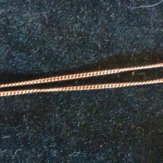 plated curb chain 18"