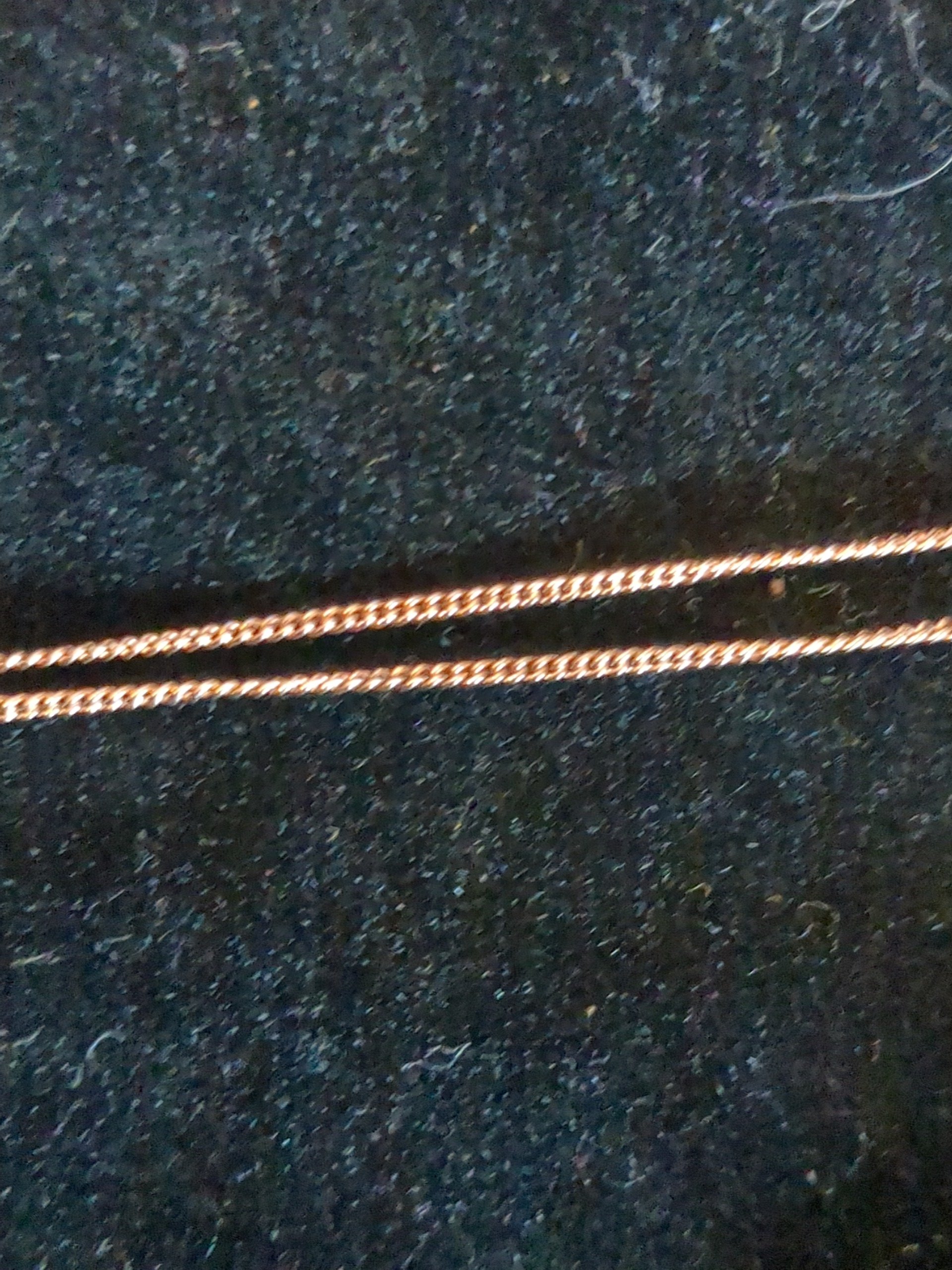 plated curb chain 18"