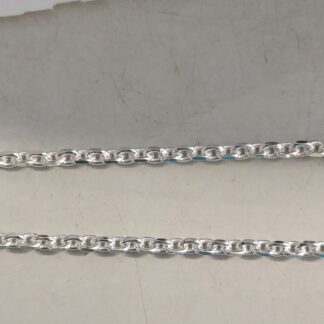 Silver faceted belcher chain