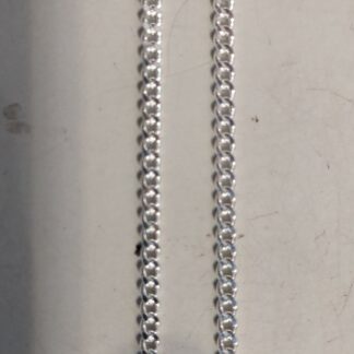 Silver curb chain