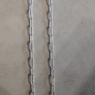 Silver paper clip chain 18"