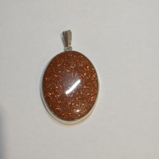 Silver Goldstone pendent