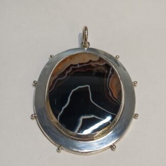Silver Agate pendant