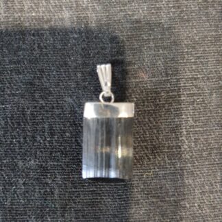 Silver tourmaline pendant