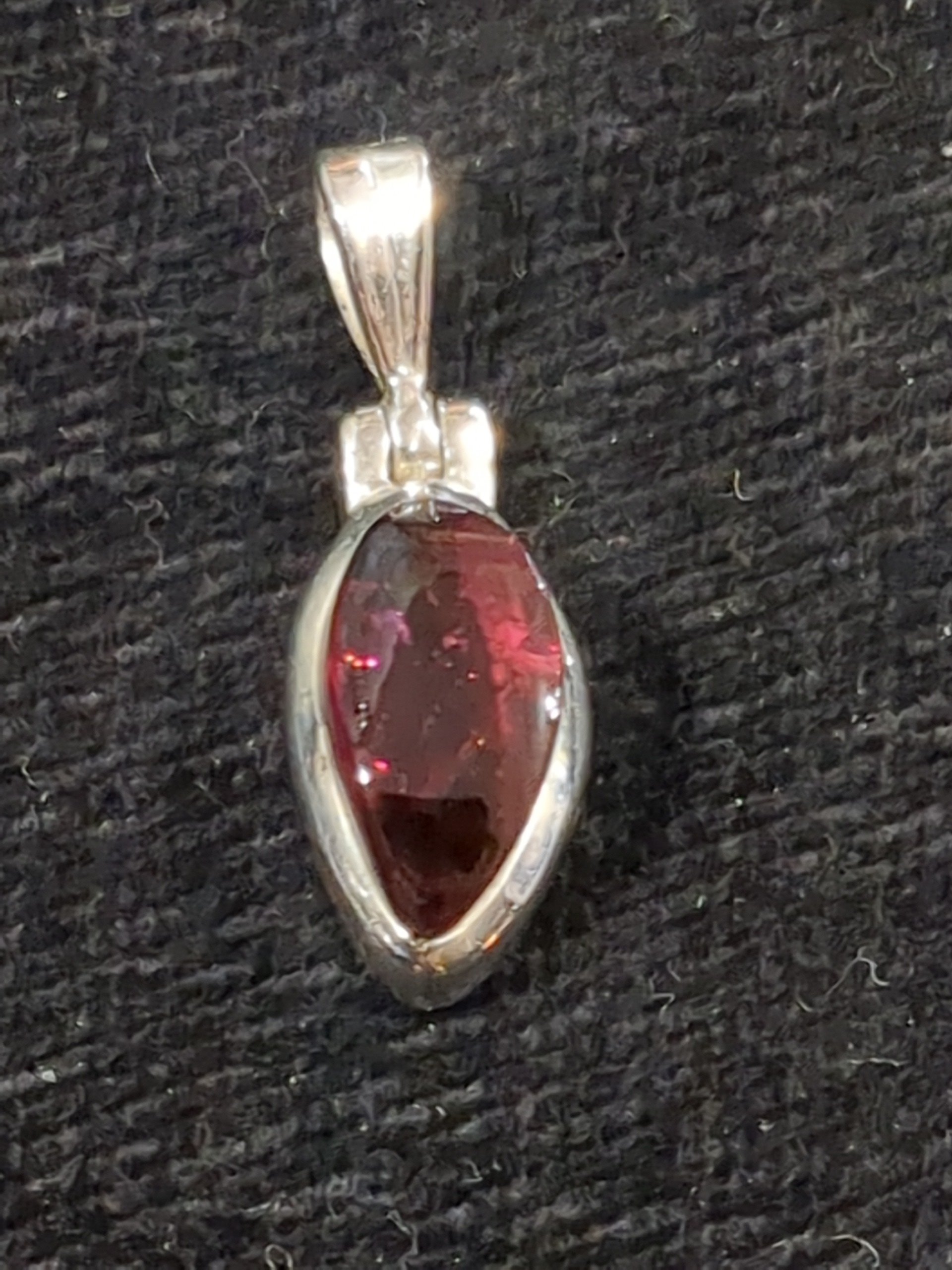 Silver Tourmaline Pendant