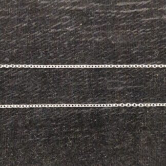 9ct white gold roll chain 20"