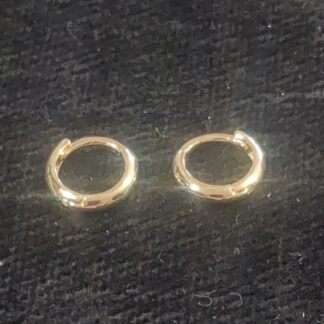 9ct gold hoop earrings