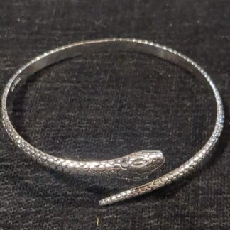 silver snake bangle
