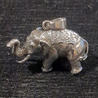 Silver elephant pendant