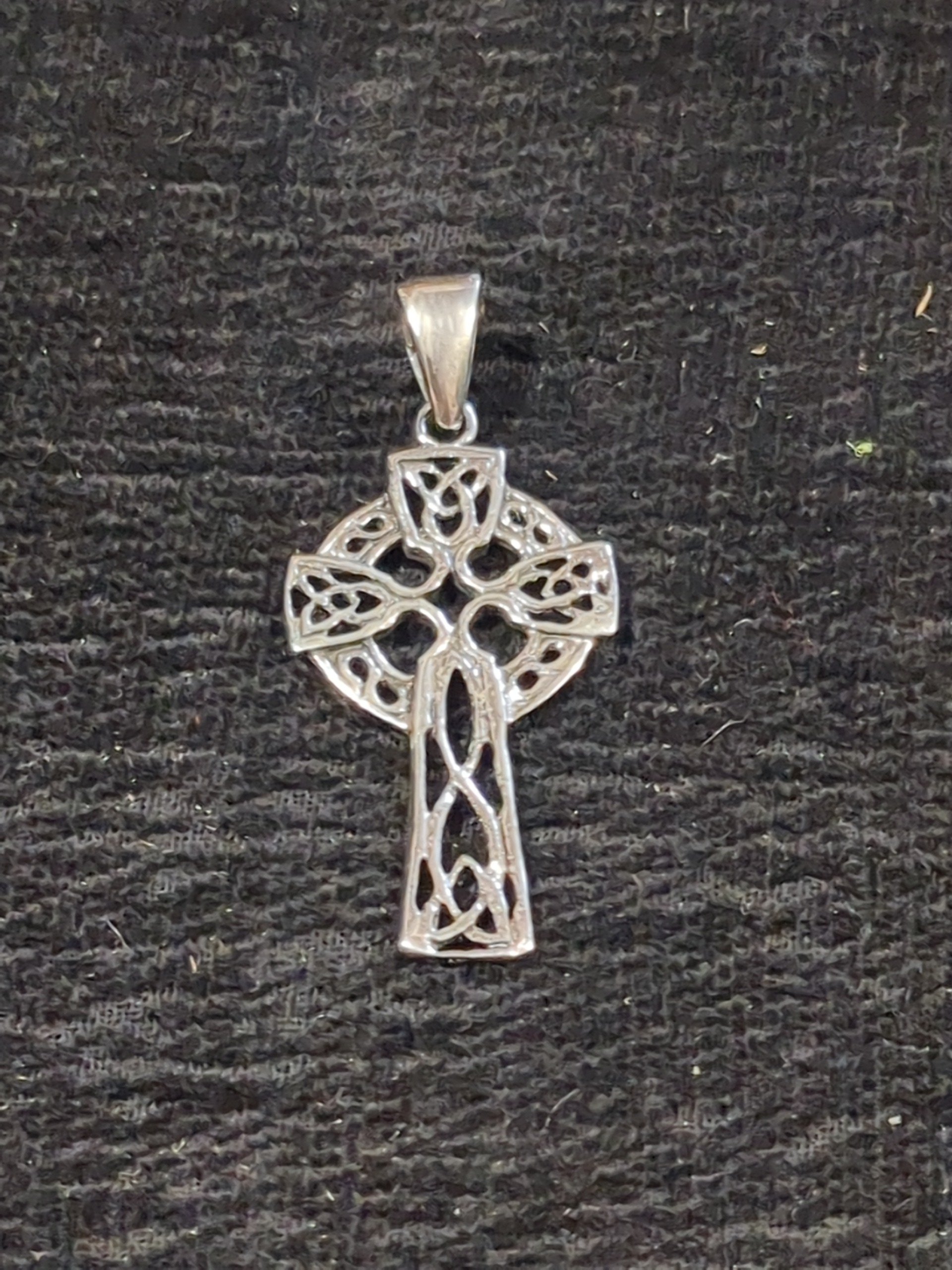 Silver Celtic cross