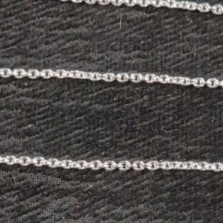 Silver paper link chain