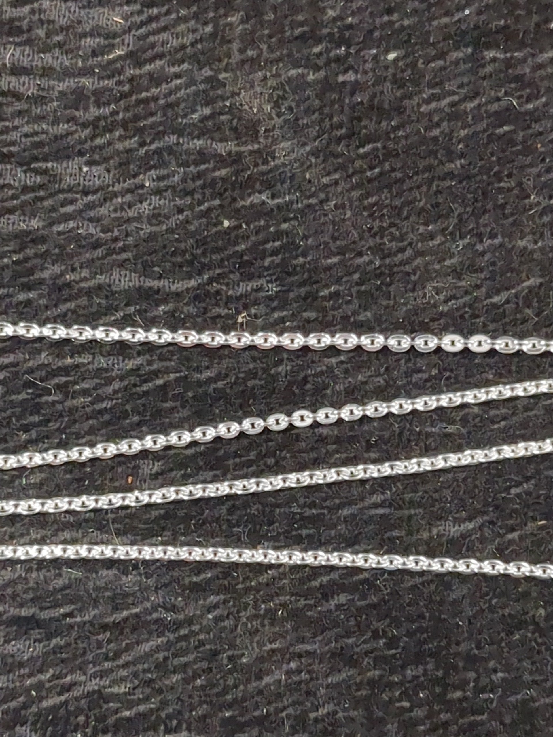 silver rolo chain 16"