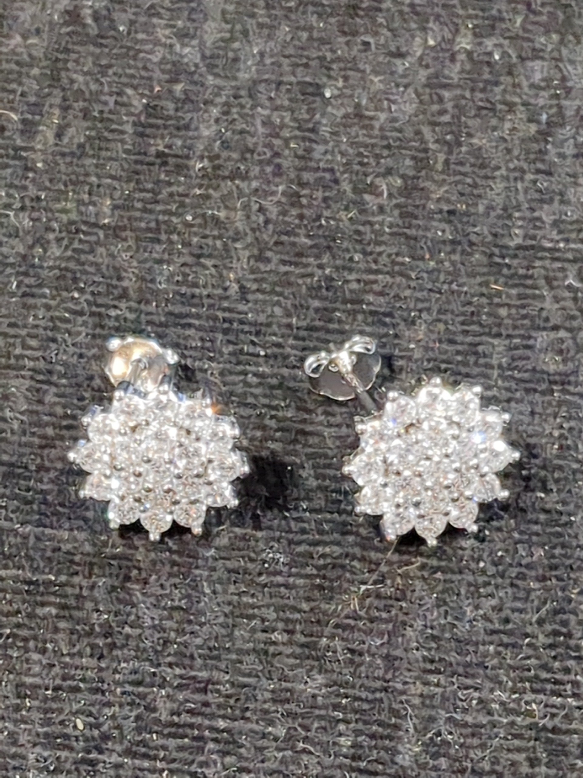 Silver CZ studs