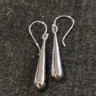 Silver drop earrings