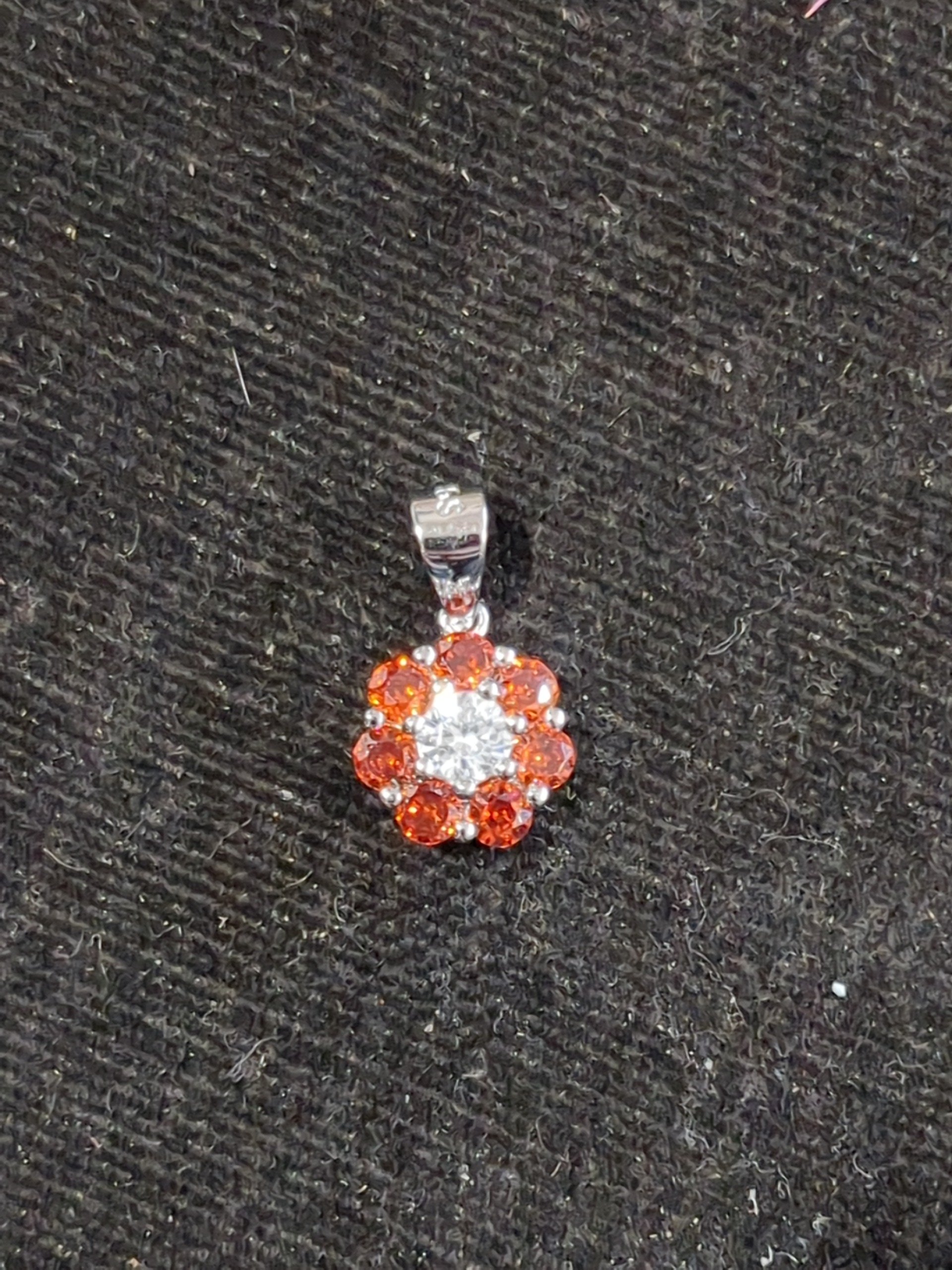 Silver CZ pendant