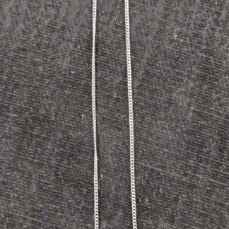 Silver trace chain 18"