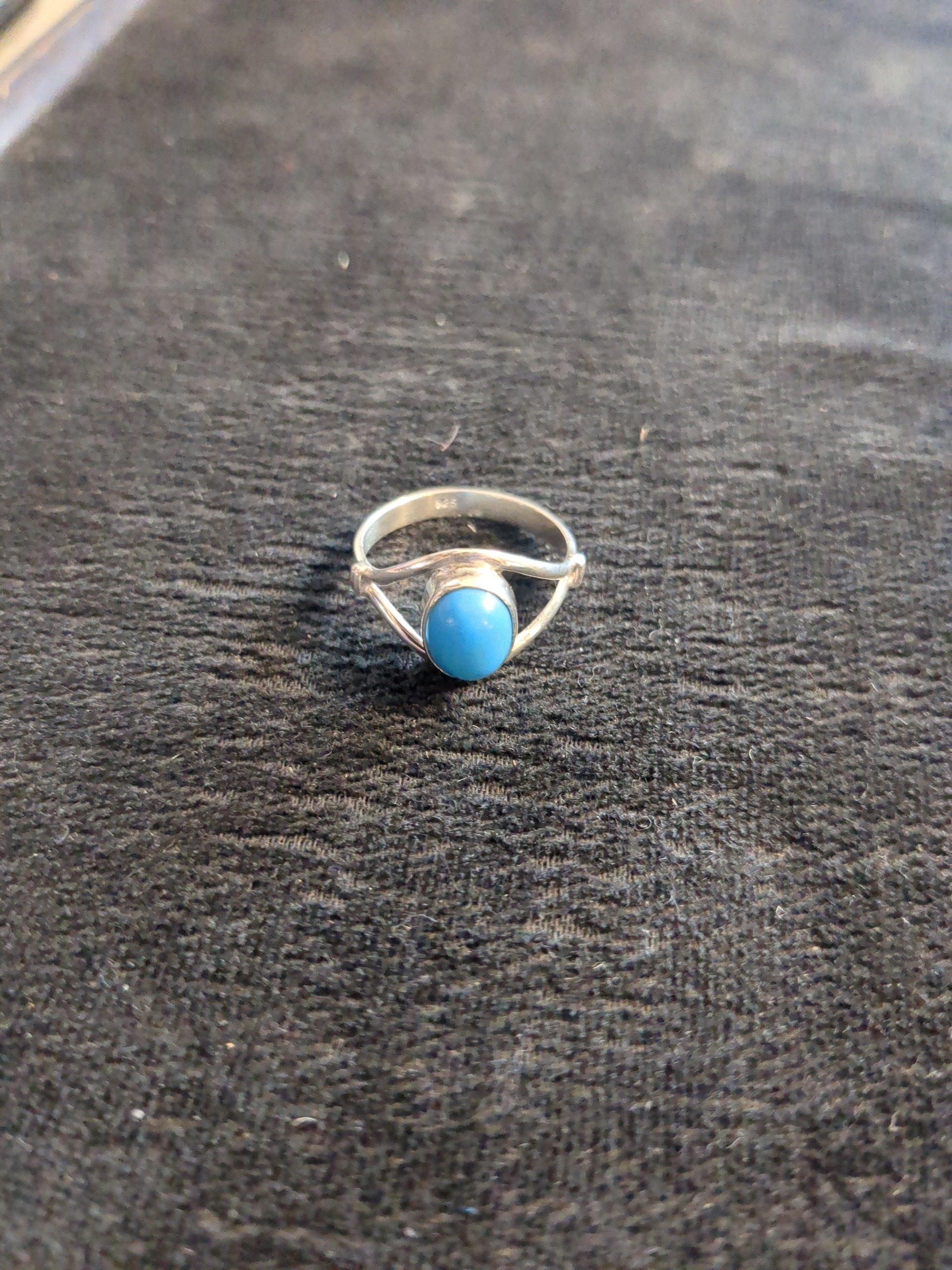 silver turquoise ring