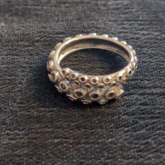 Silver tentacle ring