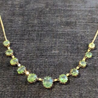 9ct Gold Garnet necklet