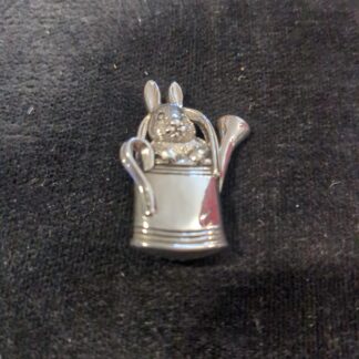 Silver Peter rabbit brooch