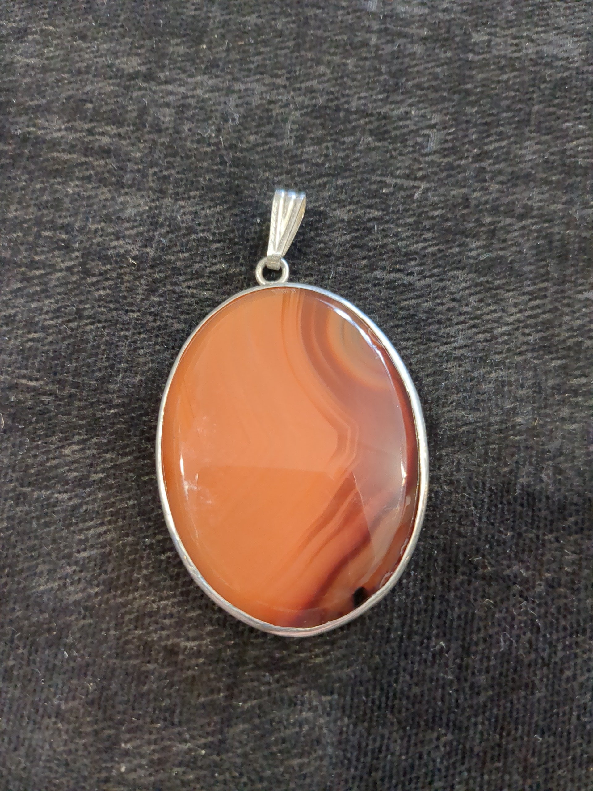Silver Agate pendant
