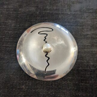 Paula Bolton Silver pearl Brooch/pendant