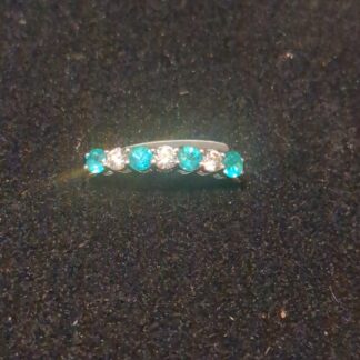 18ct gold emerald and diamond ring