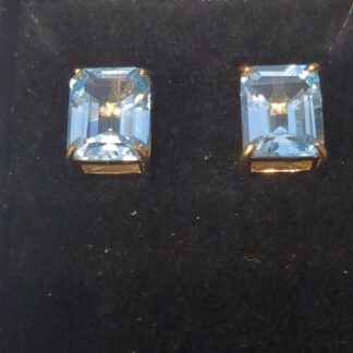 9ct gold topaz earrings
