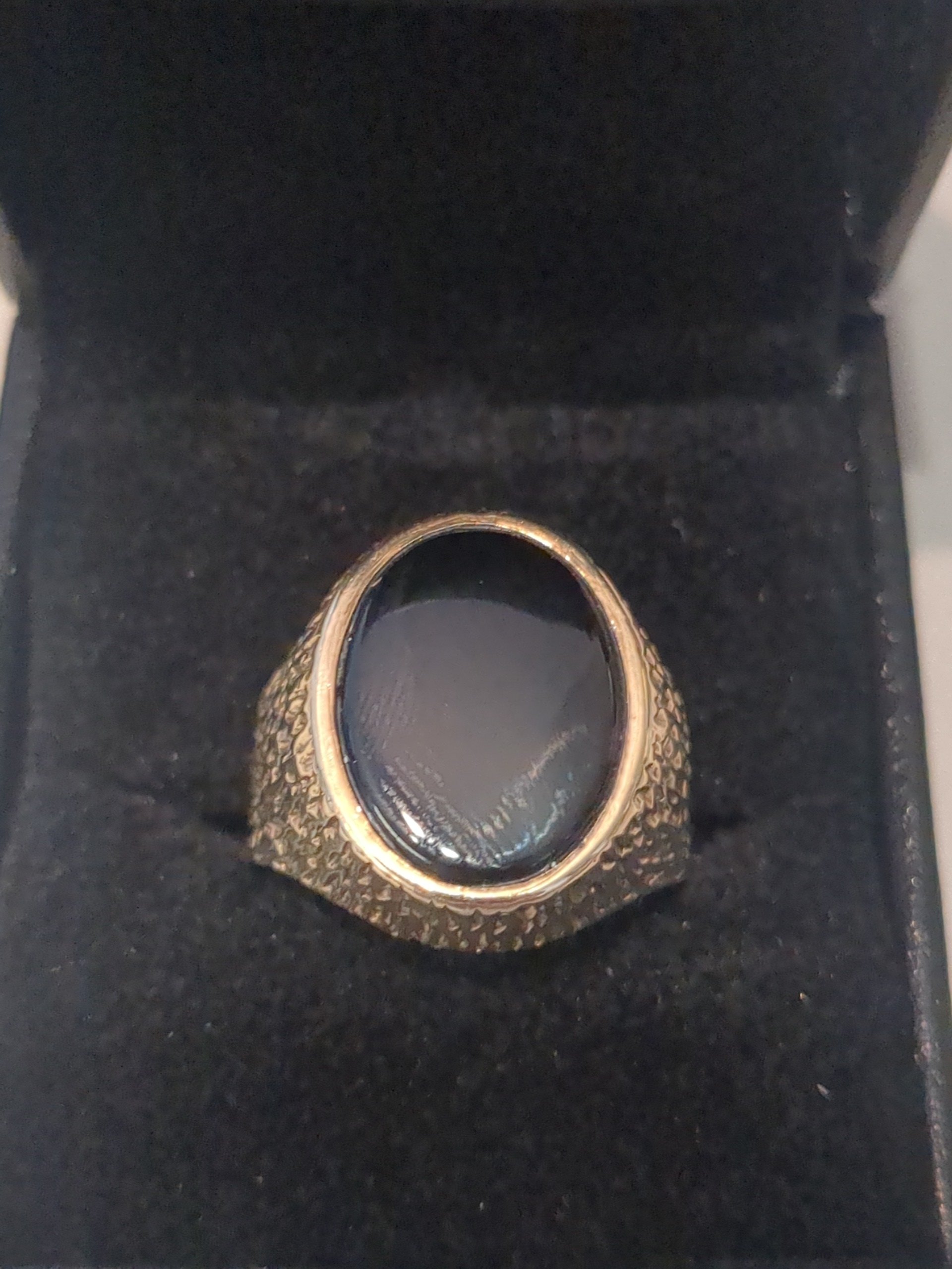 9ct onyx signet ring